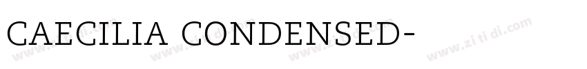 caecilia condensed字体转换